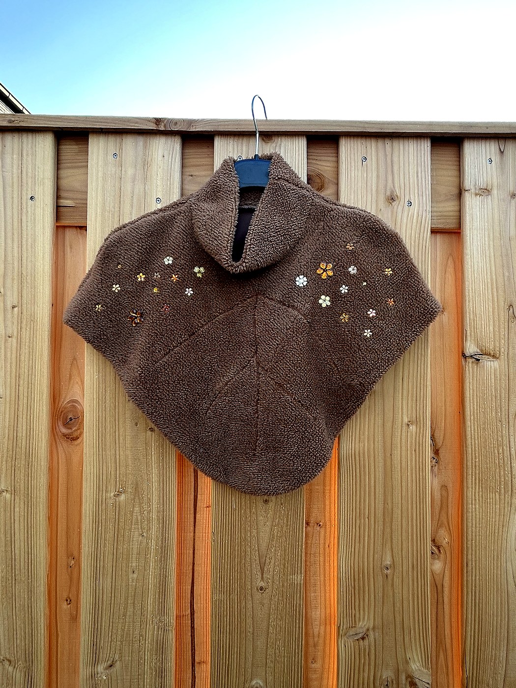 Warme poncho & wanten
