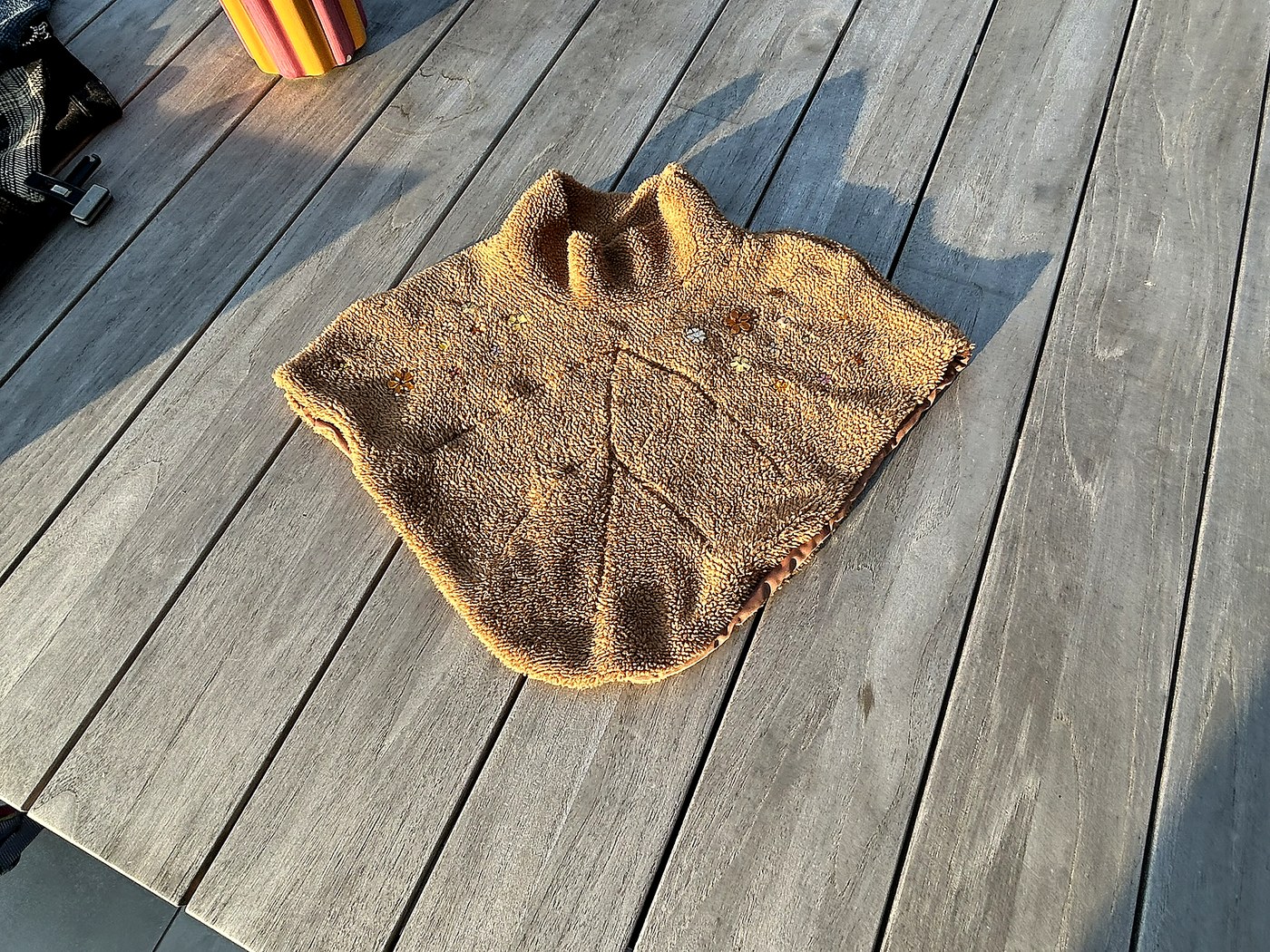 Warme poncho & wanten (3)