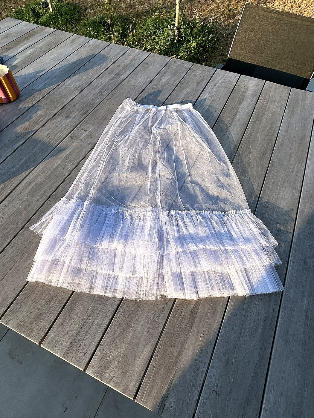 Witte petticoat