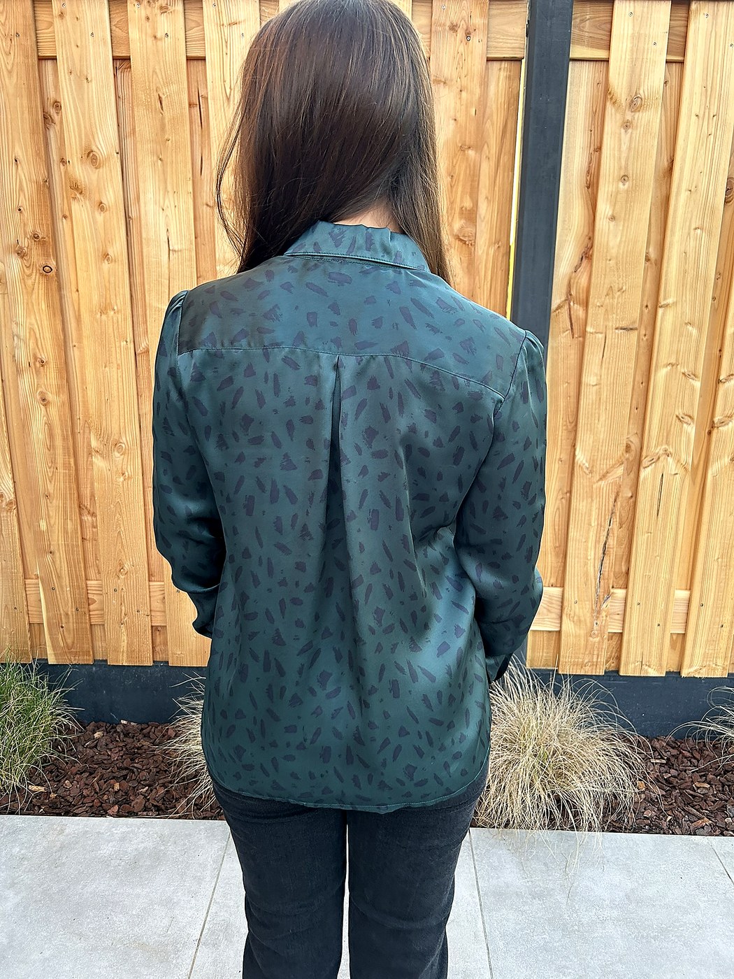 Groene luipaardblouse (2)