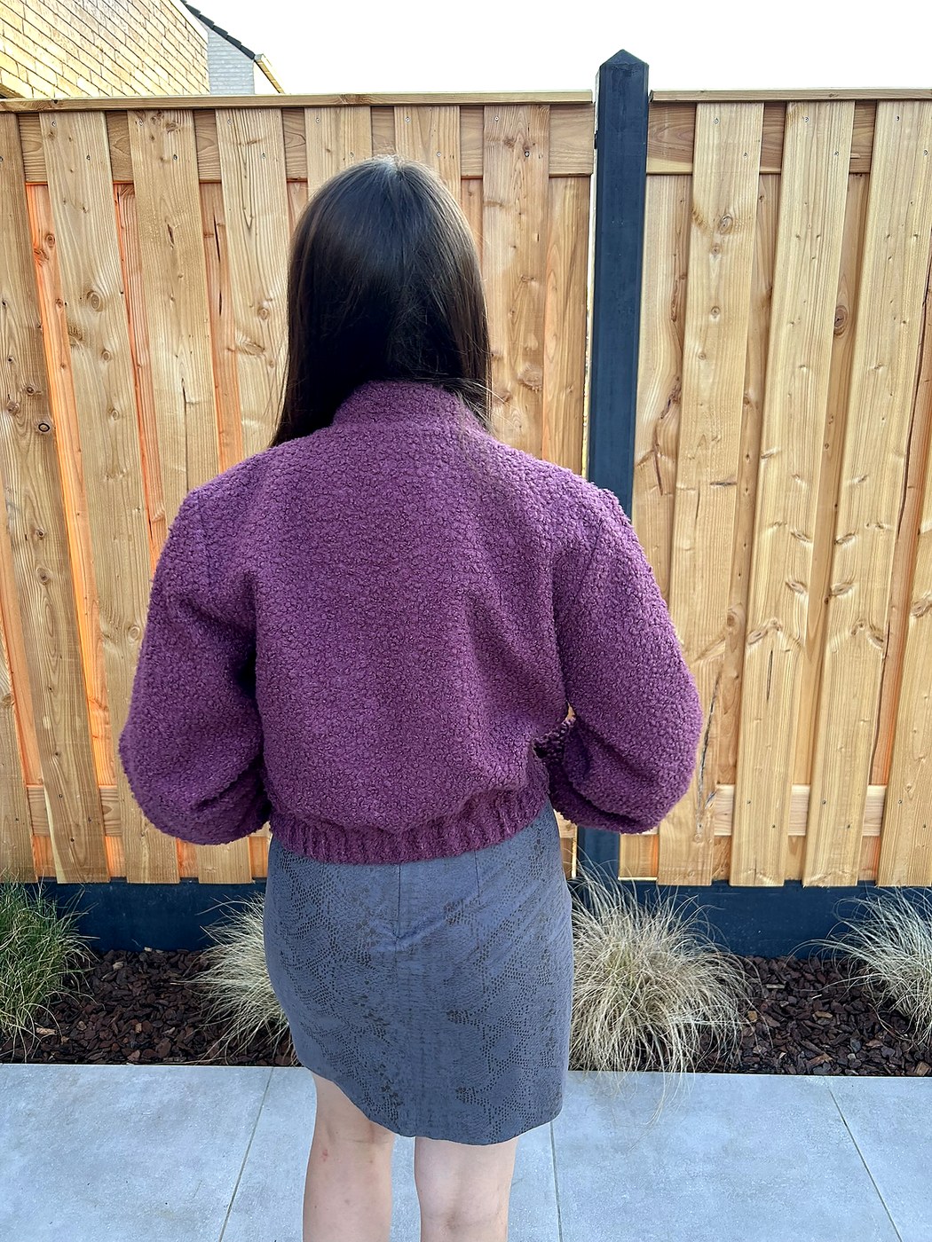 Paars cropped vestje (2)