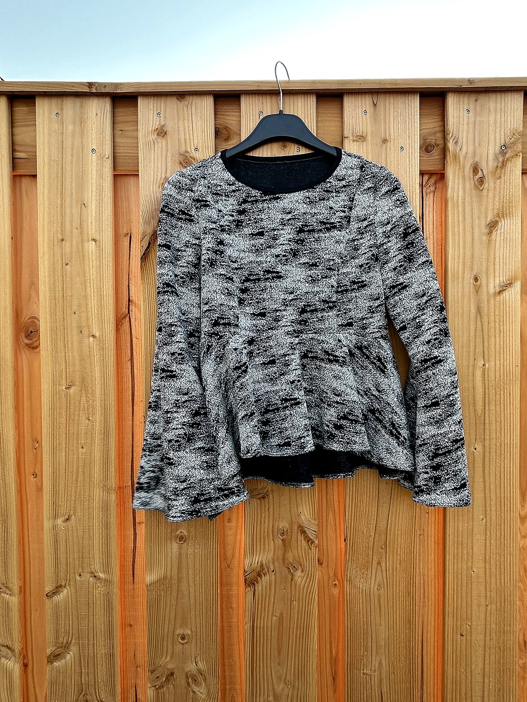Bell-sleeve top